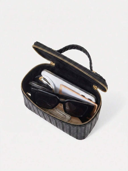 Menton Structured Vanity Top Handle Box Bag