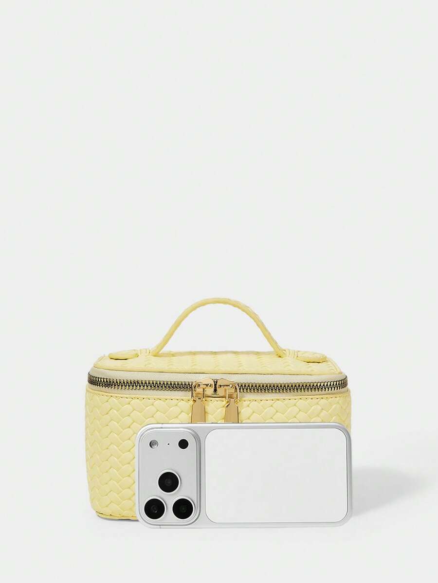 Menton Structured Vanity Top Handle Box Bag