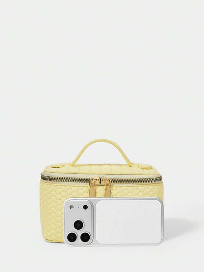 Menton Structured Vanity Top Handle Box Bag