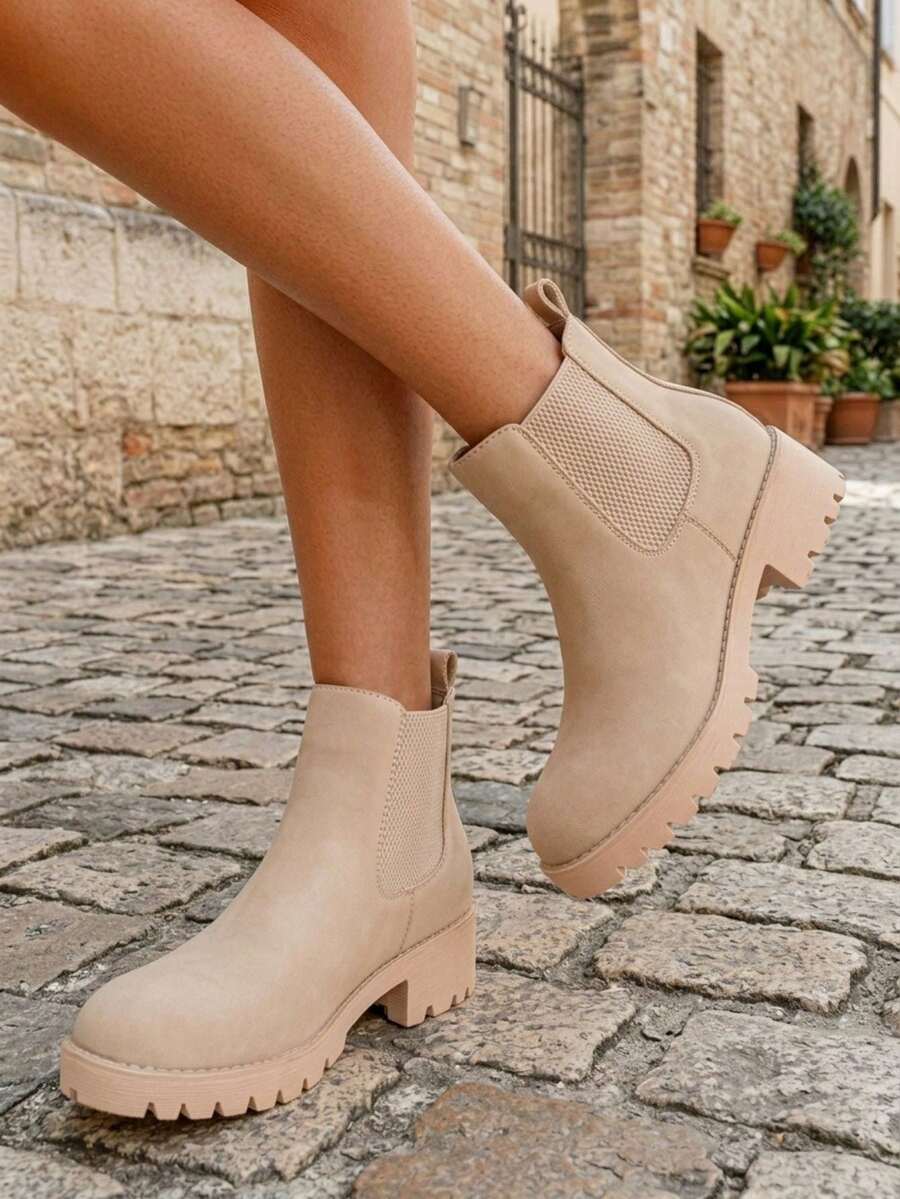Women's Chelsea Ankle Boots Pull-On Booties For Women Mensa