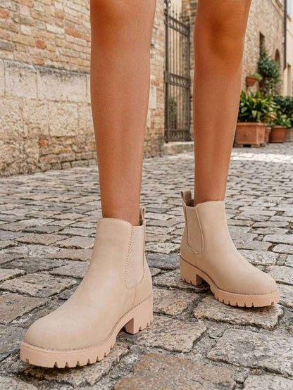 Women's Chelsea Ankle Boots Pull-On Booties For Women Mensa