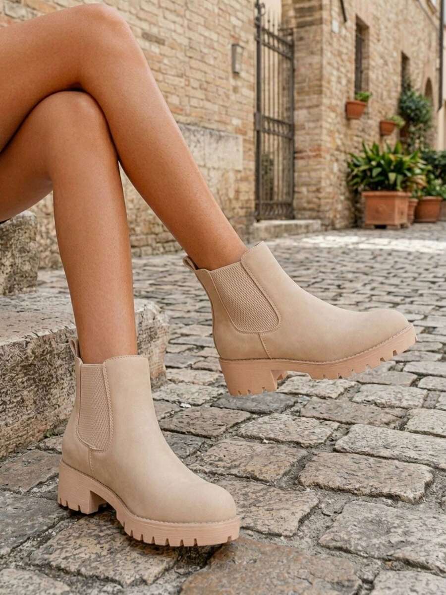 Women's Chelsea Ankle Boots Pull-On Booties For Women Mensa