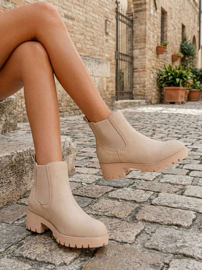 Women's Chelsea Ankle Boots Pull-On Booties For Women Mensa