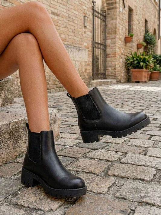 Women's Chelsea Ankle Boots Pull-On Booties For Women Mensa