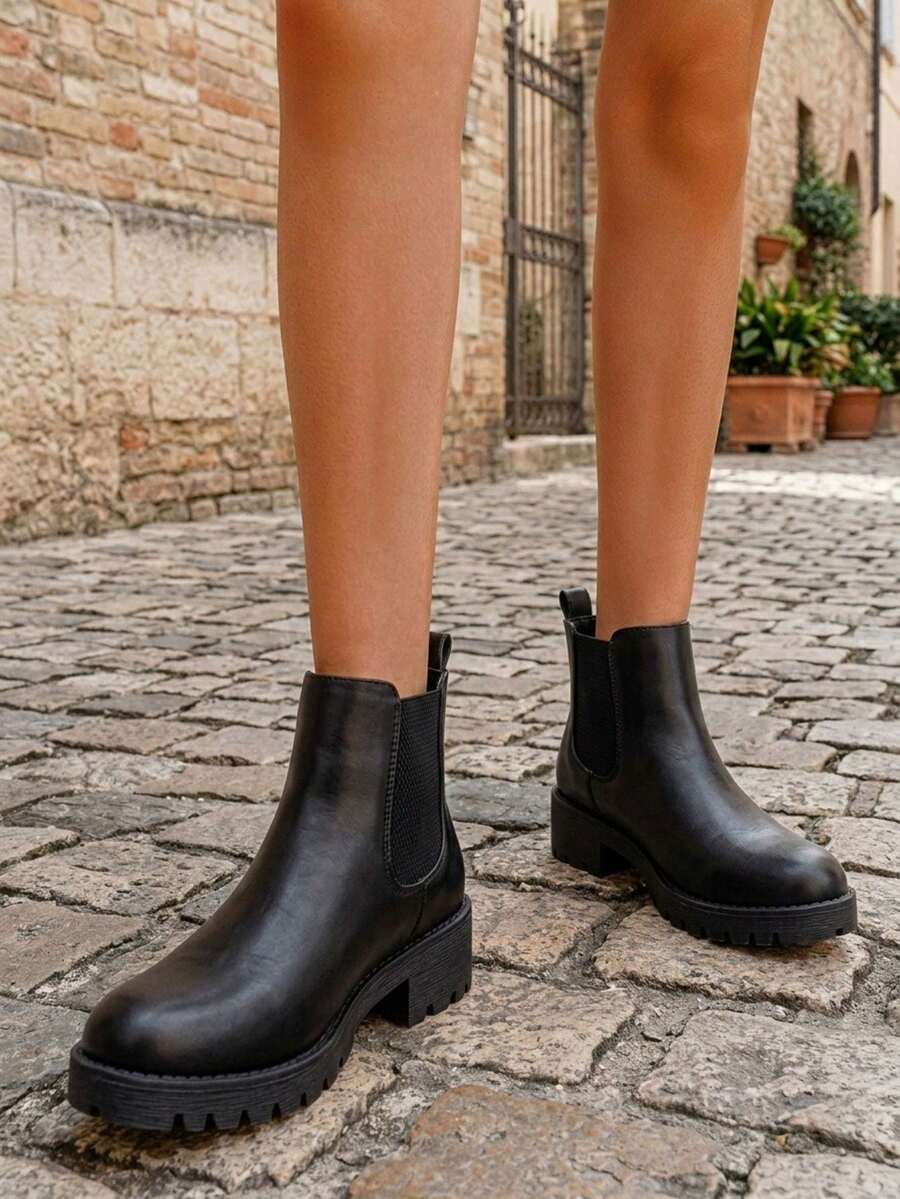 Women's Chelsea Ankle Boots Pull-On Booties For Women Mensa