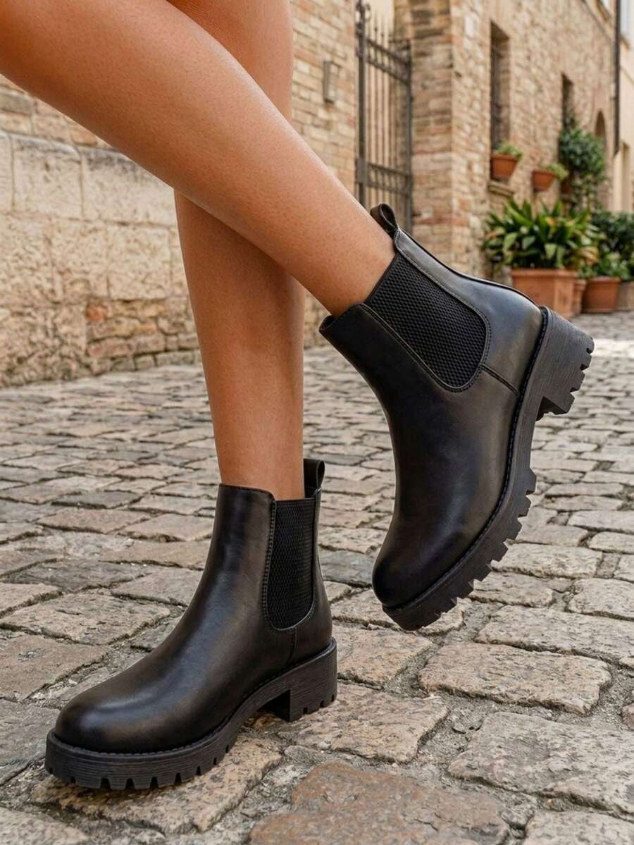 Women's Chelsea Ankle Boots Pull-On Booties For Women Mensa