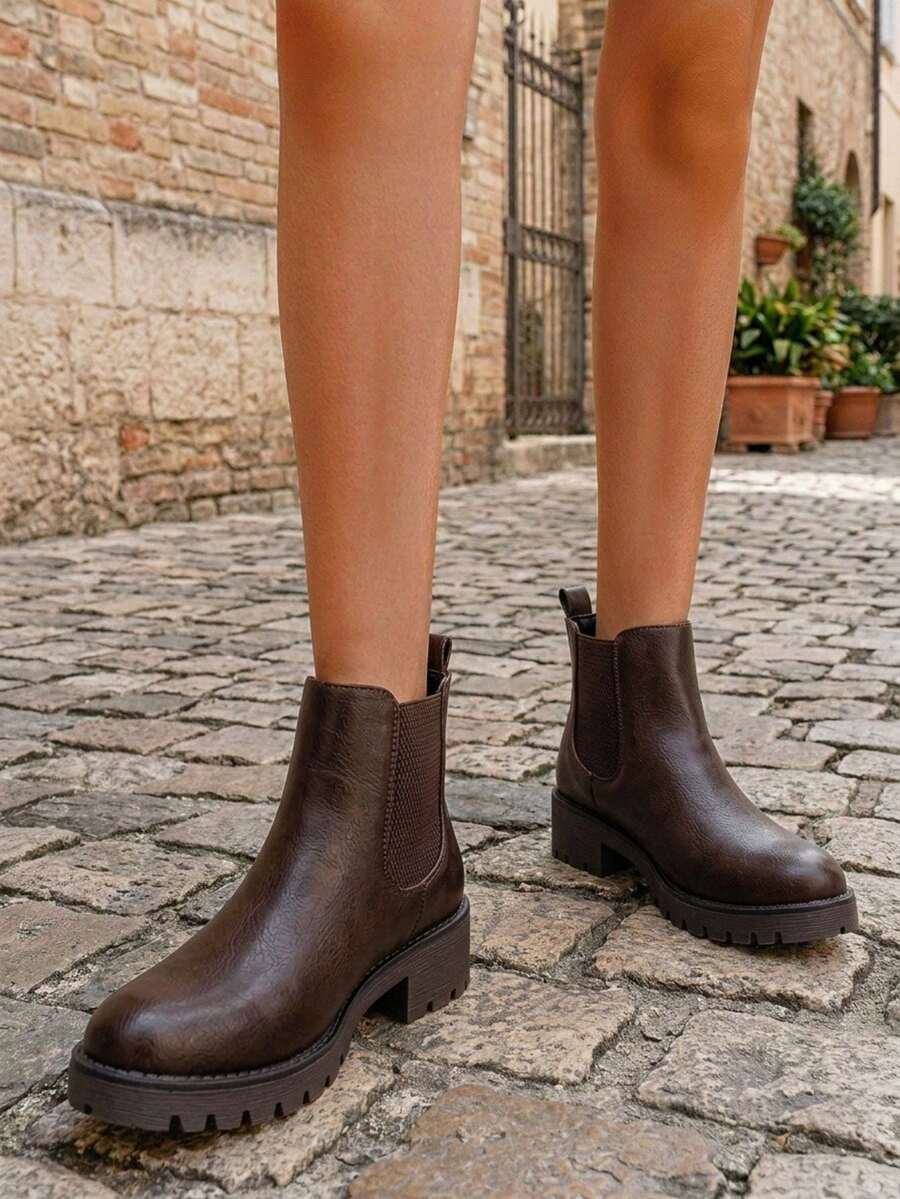 Women's Chelsea Ankle Boots Pull-On Booties For Women Mensa