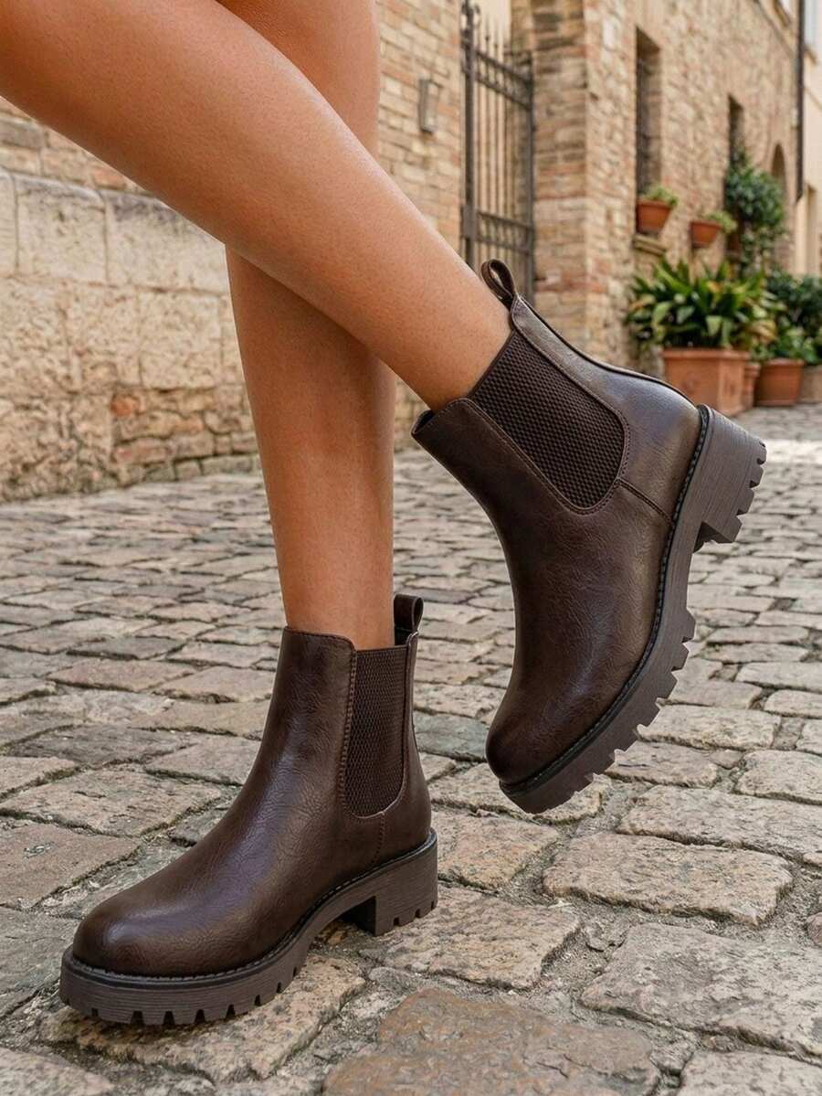 Women's Chelsea Ankle Boots Pull-On Booties For Women Mensa
