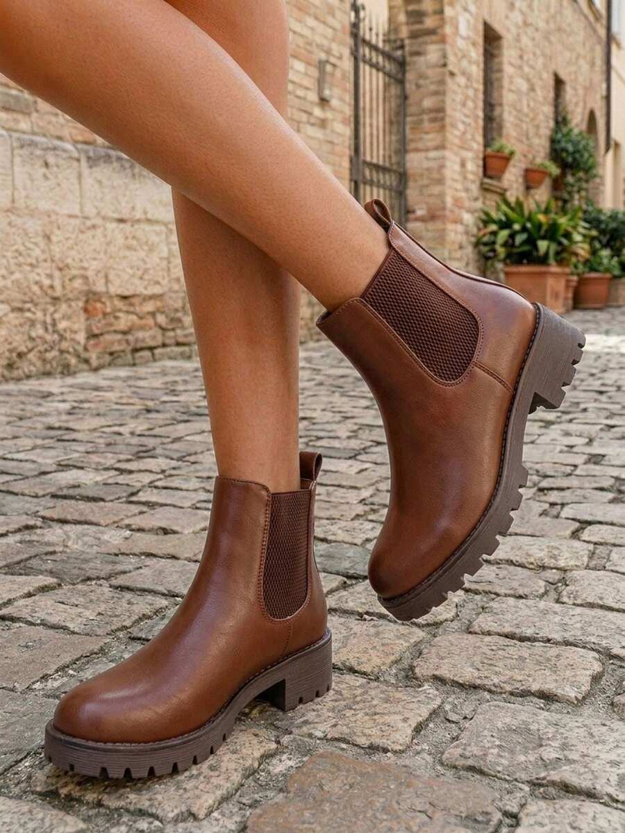 Women's Chelsea Ankle Boots Pull-On Booties For Women Mensa