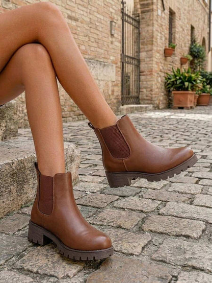 Women's Chelsea Ankle Boots Pull-On Booties For Women Mensa