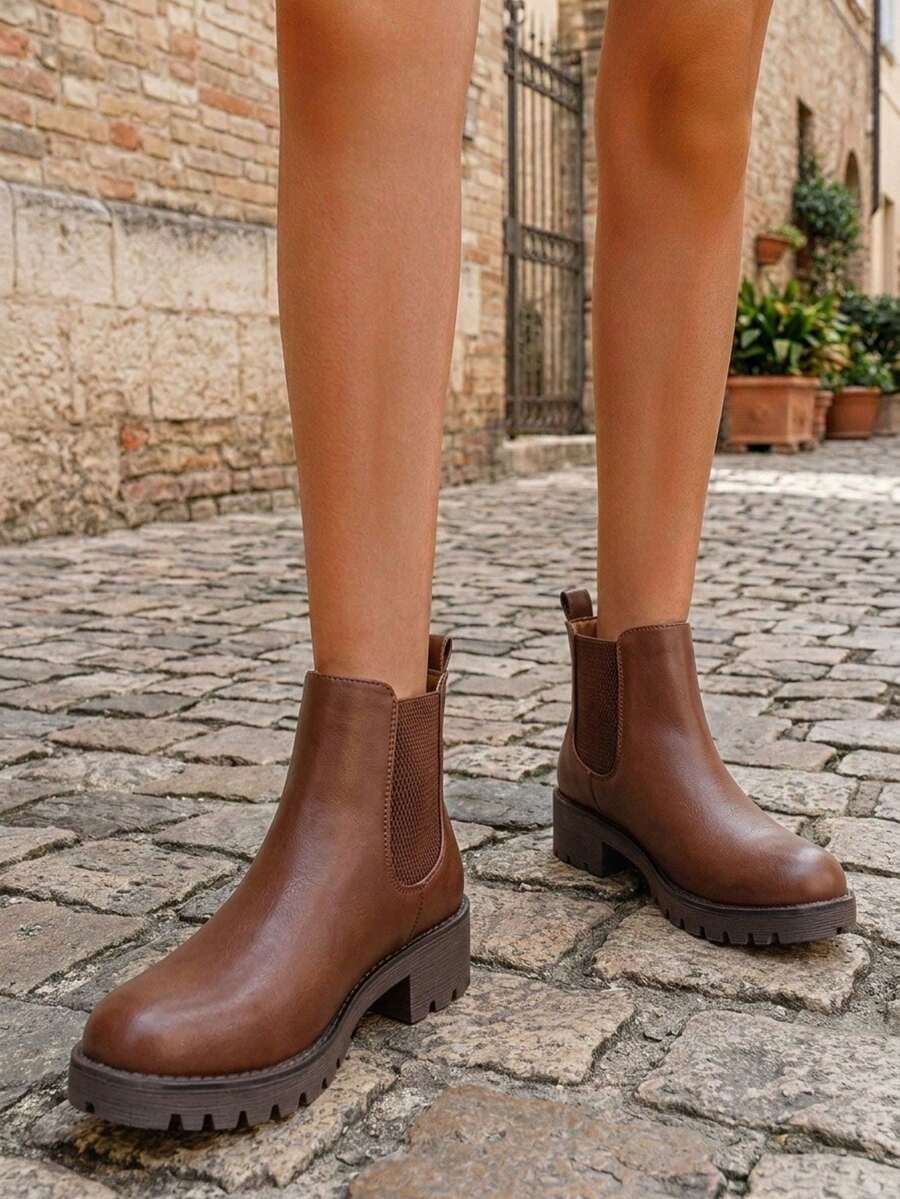 Women's Chelsea Ankle Boots Pull-On Booties For Women Mensa