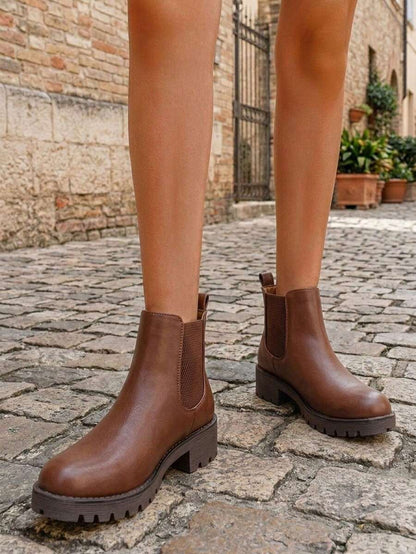 Women's Chelsea Ankle Boots Pull-On Booties For Women Mensa