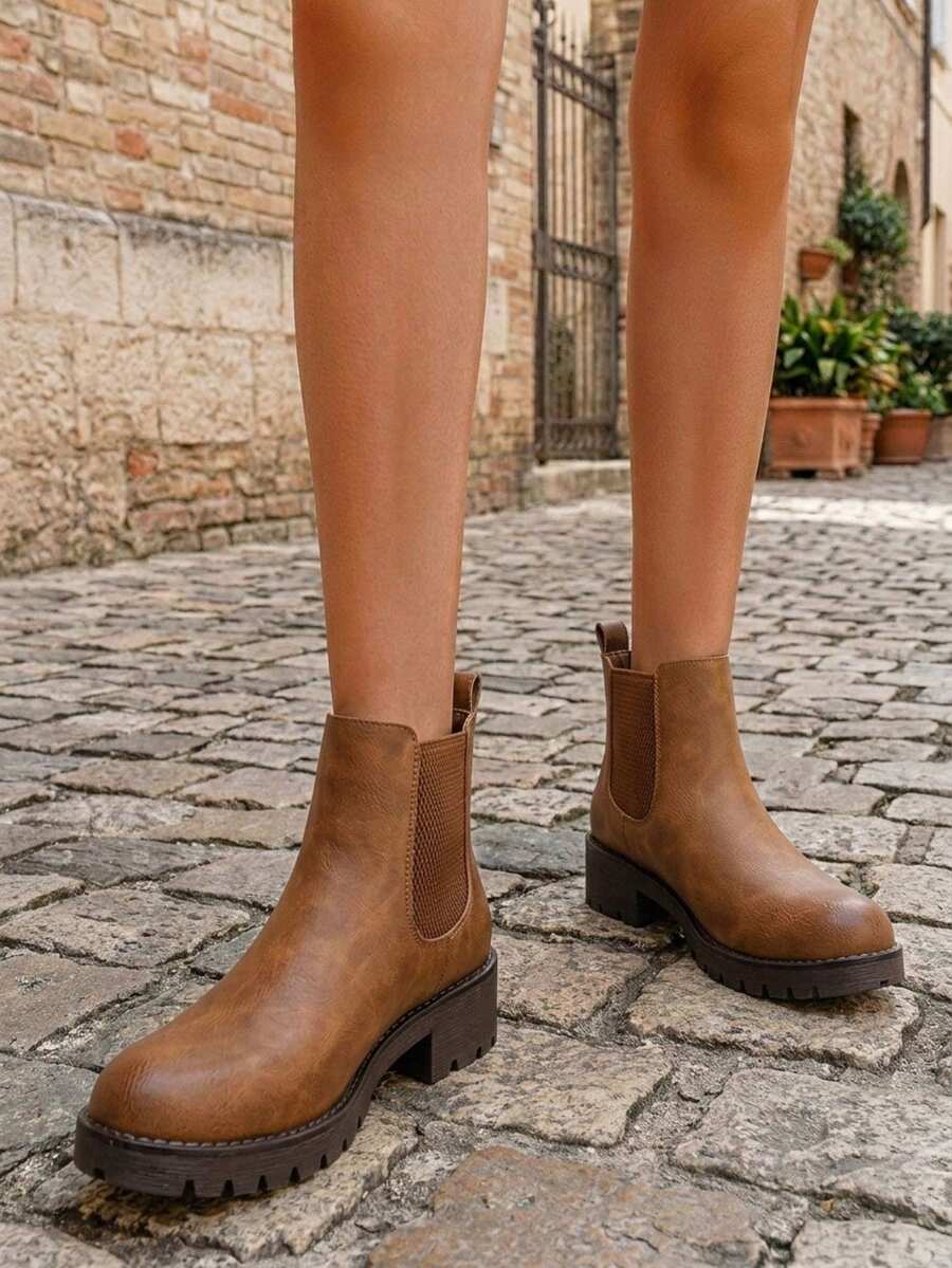 Women's Chelsea Ankle Boots Pull-On Booties For Women Mensa