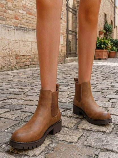 Women's Chelsea Ankle Boots Pull-On Booties For Women Mensa