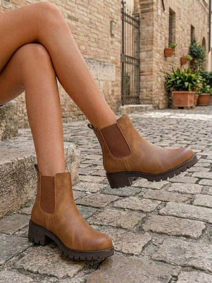 Women's Chelsea Ankle Boots Pull-On Booties For Women Mensa