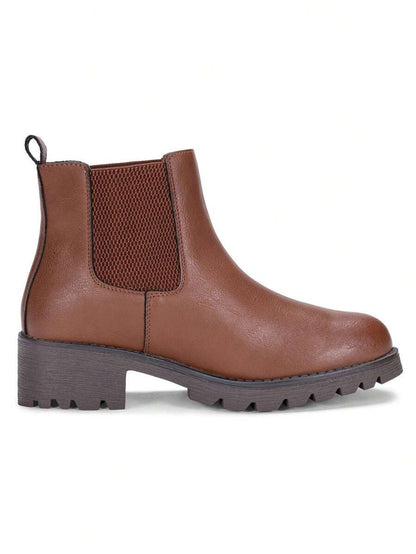 Women's Chelsea Ankle Boots Pull-On Booties For Women Mensa