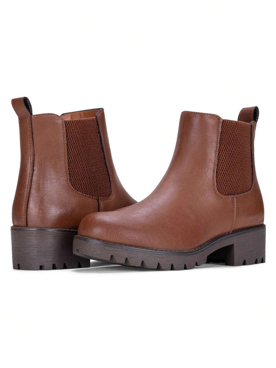 Women's Chelsea Ankle Boots Pull-On Booties For Women Mensa