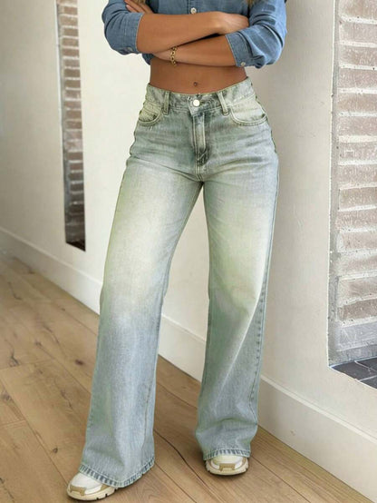 Chelsea Mid Rise Loose Straight Leg Boyfriend Jeans