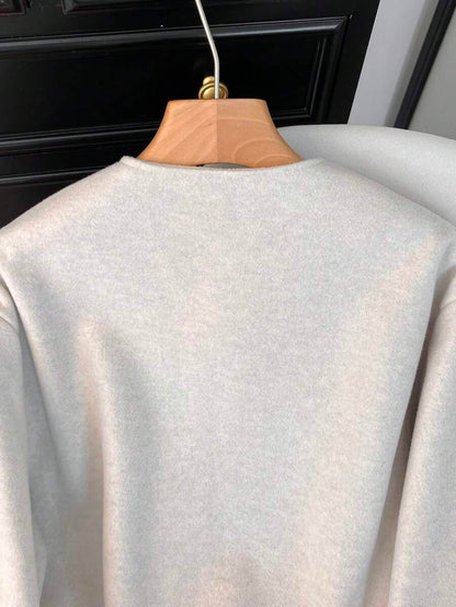 Lillehammer Wool Look Zip Up Cropped Bomber Jacket