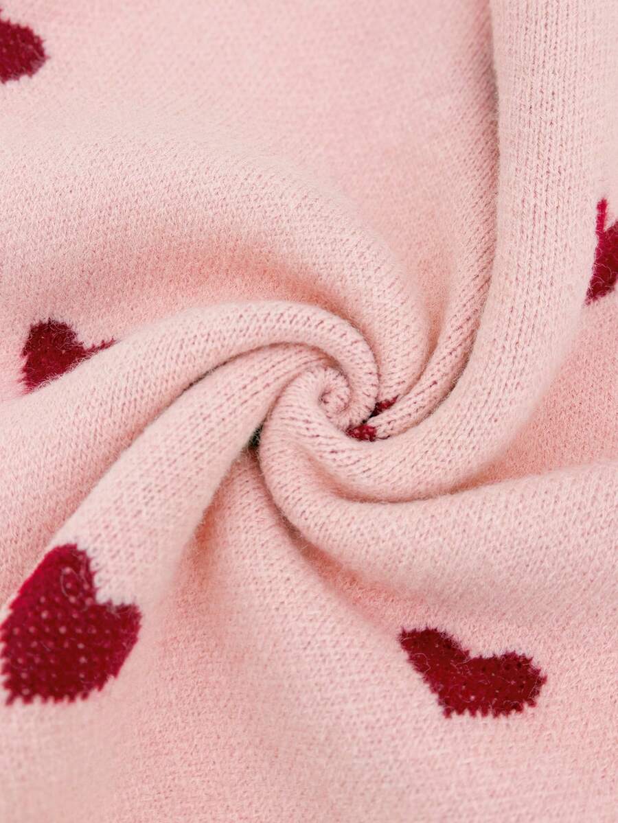 Cumbria Heart Pattern Loose Knit Sweater