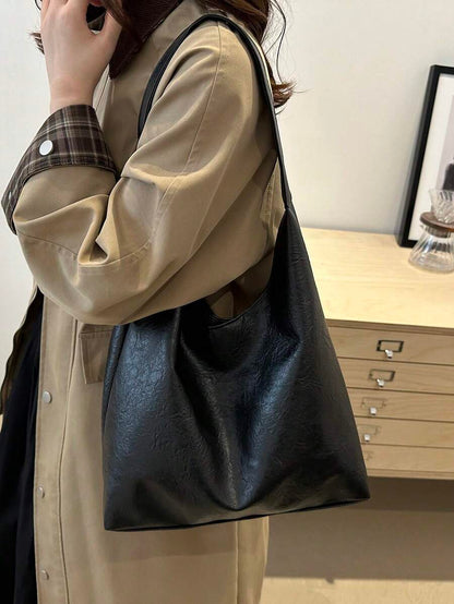 Savannah Large Slouchy Hobo Shoulder Bag with Top Handle