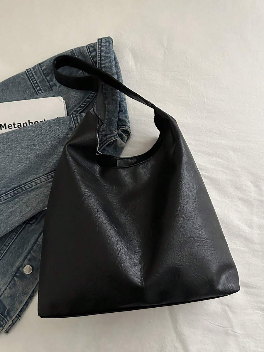 Savannah Large Slouchy Hobo Shoulder Bag with Top Handle