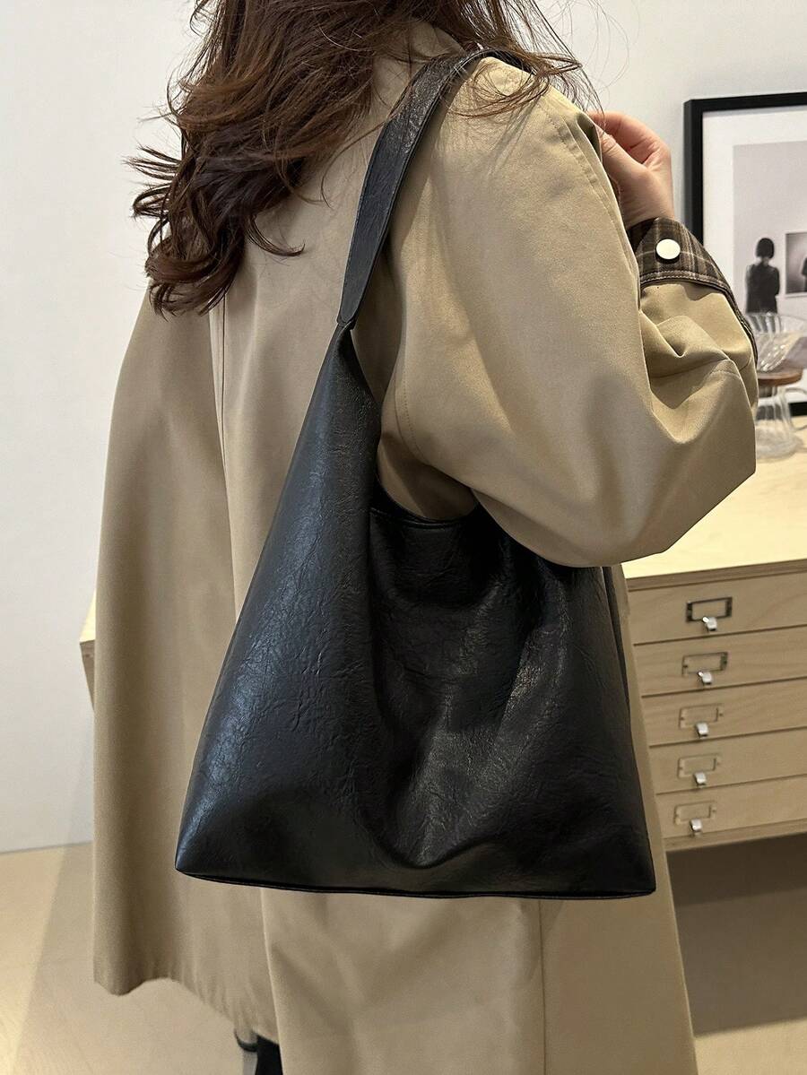 Savannah Large Slouchy Hobo Shoulder Bag with Top Handle