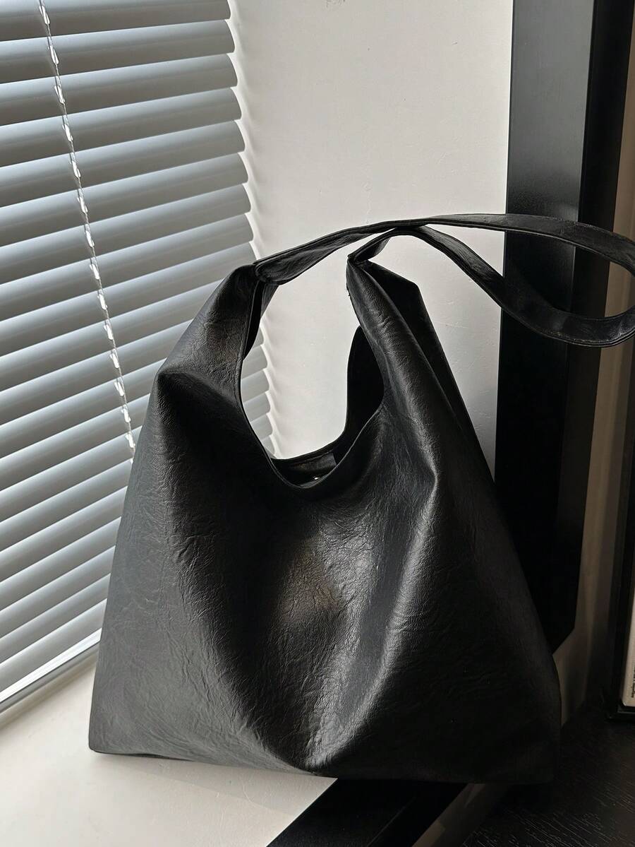 Savannah Large Slouchy Hobo Shoulder Bag with Top Handle