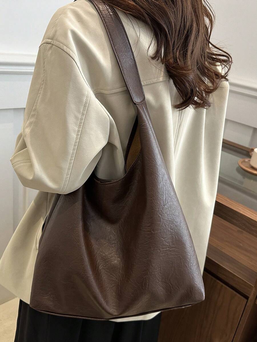 Savannah Large Slouchy Hobo Shoulder Bag with Top Handle
