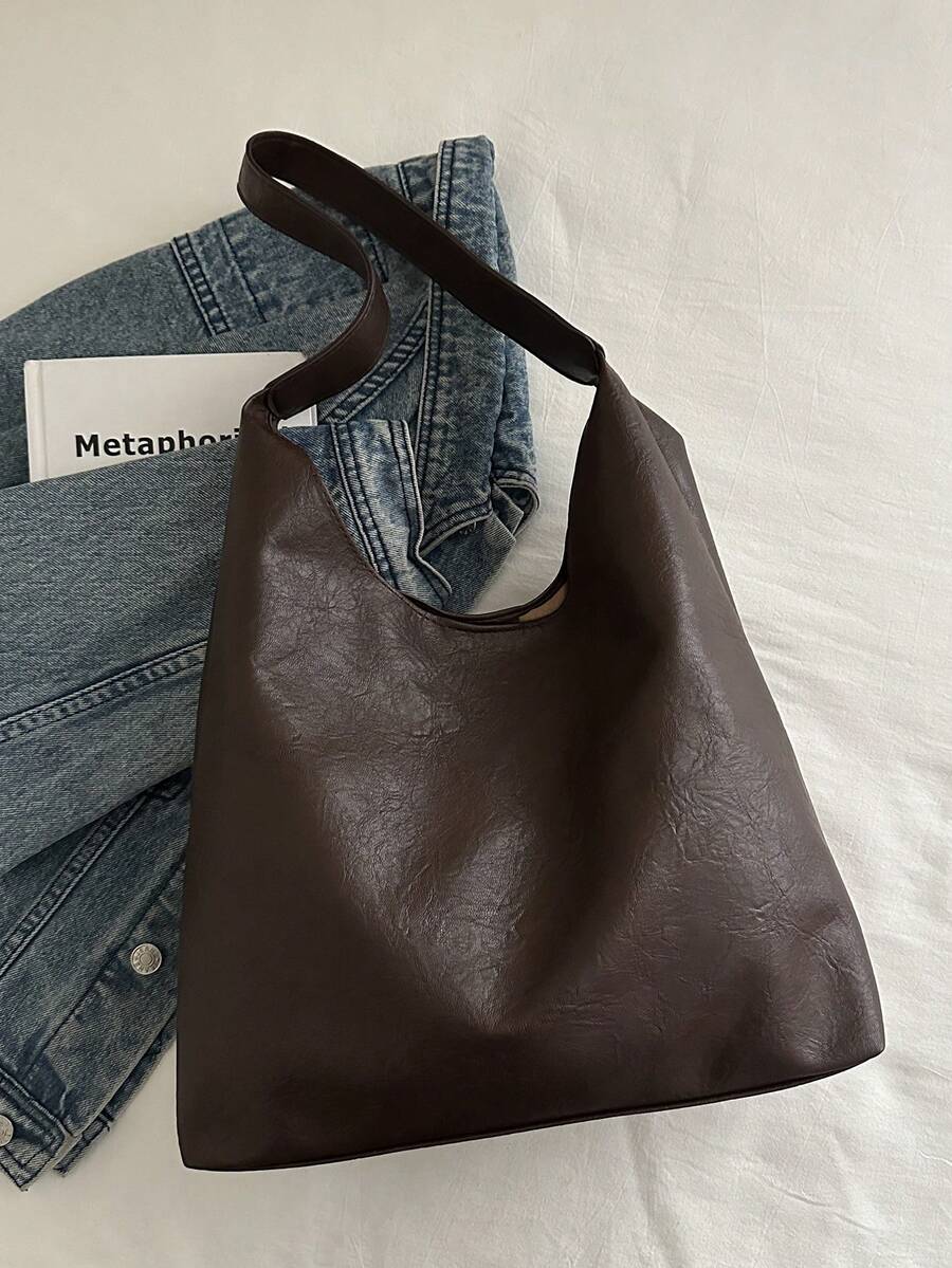 Savannah Large Slouchy Hobo Shoulder Bag with Top Handle