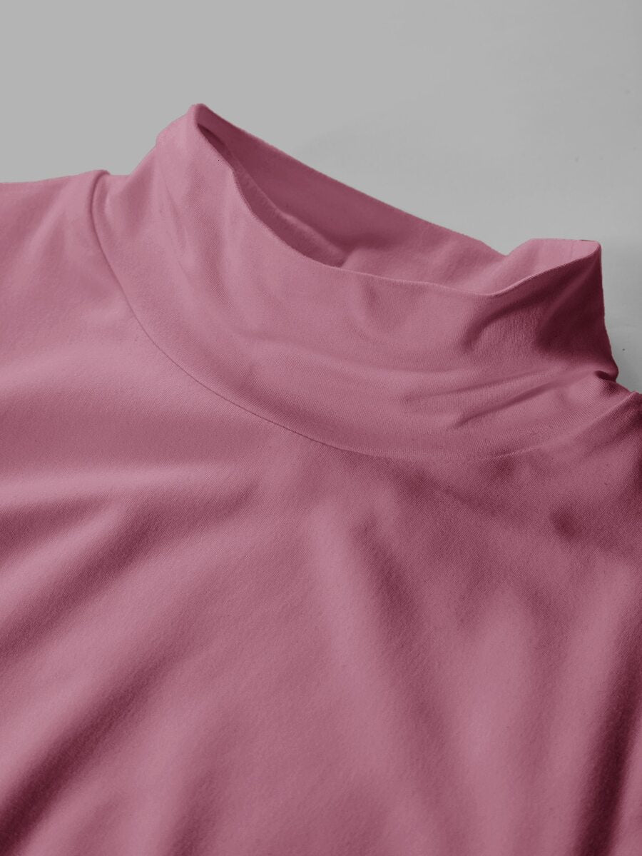 Aberdeen Fleece Lined Thermal Mock Neck Fitted Top