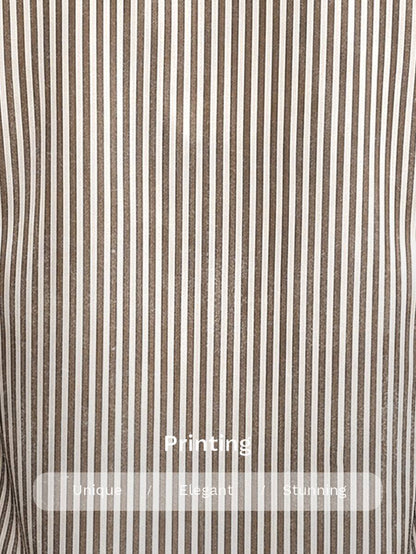 Nell Long Sleeve Blouse with Split V Neck and Lantern Sleeves - Beige Pinstripe