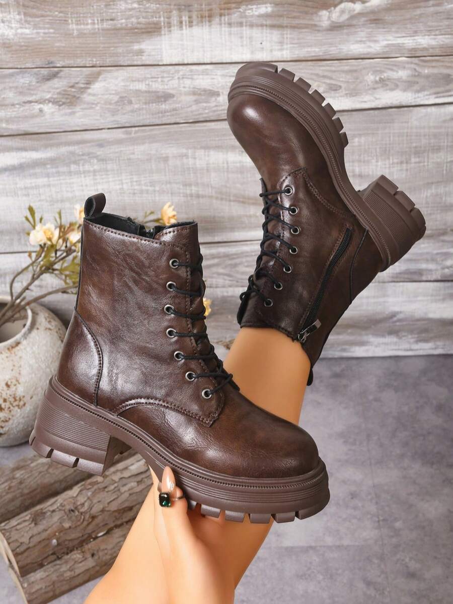 2024 New Stylish Mid-Heel Anti-Slip Boots, Korean Version Lightweight Warm Boots For Women, Autumn/Winter Mensa