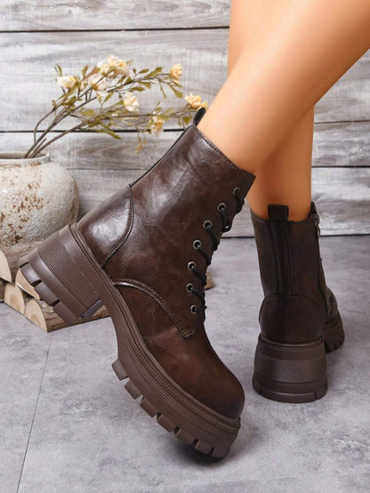 2024 New Stylish Mid-Heel Anti-Slip Boots, Korean Version Lightweight Warm Boots For Women, Autumn/Winter Mensa
