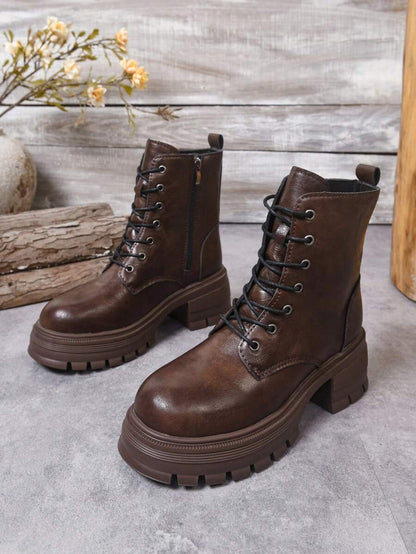 2024 New Stylish Mid-Heel Anti-Slip Boots, Korean Version Lightweight Warm Boots For Women, Autumn/Winter Mensa
