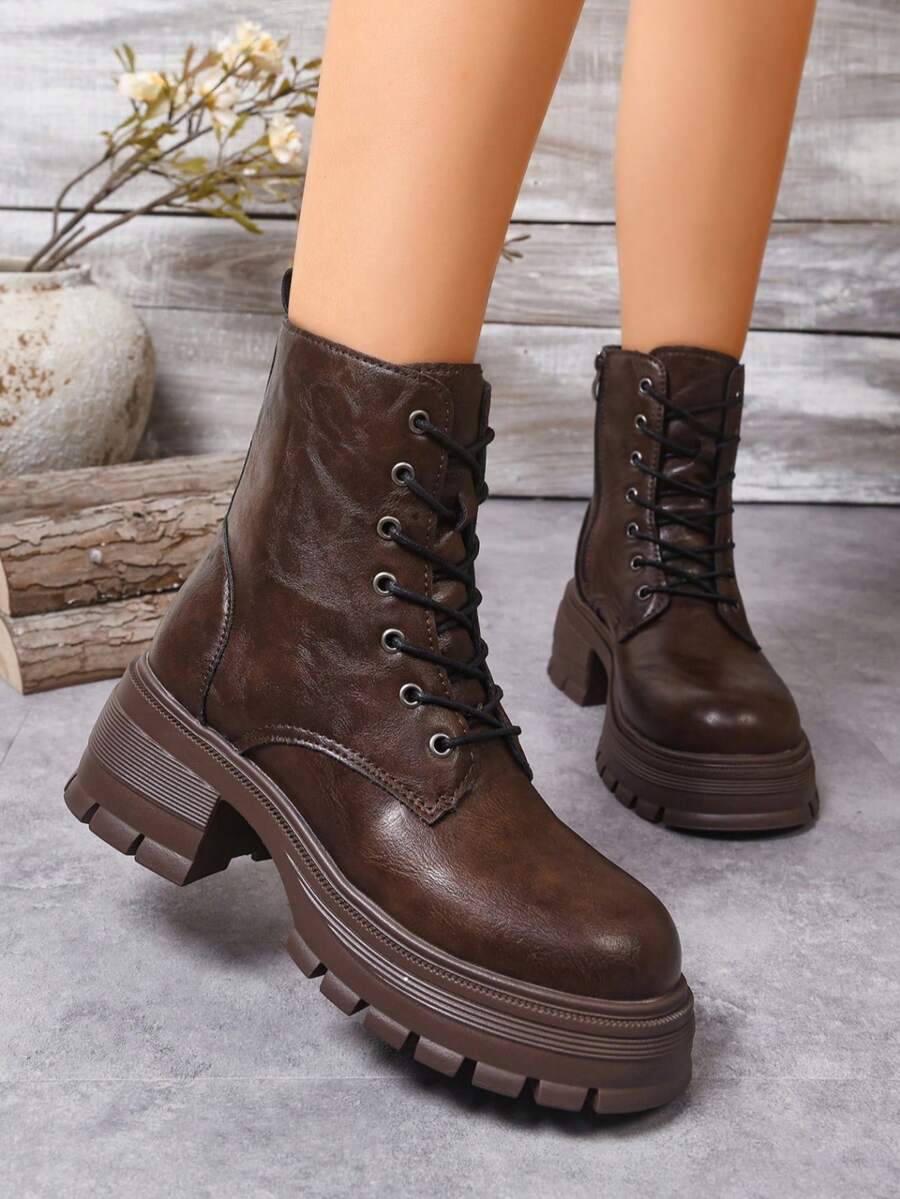 2024 New Stylish Mid-Heel Anti-Slip Boots, Korean Version Lightweight Warm Boots For Women, Autumn/Winter Mensa