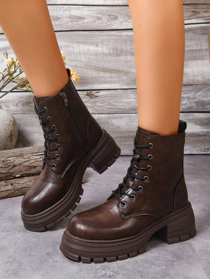 2024 New Stylish Mid-Heel Anti-Slip Boots, Korean Version Lightweight Warm Boots For Women, Autumn/Winter Mensa