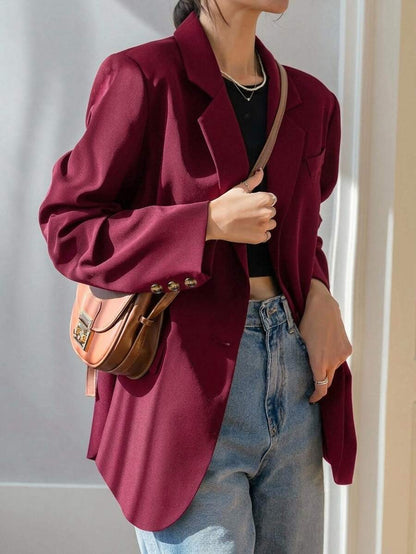 Pimlico Oversized Single Button Notch Lapel Blazer