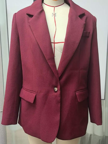 Pimlico Oversized Single Button Notch Lapel Blazer