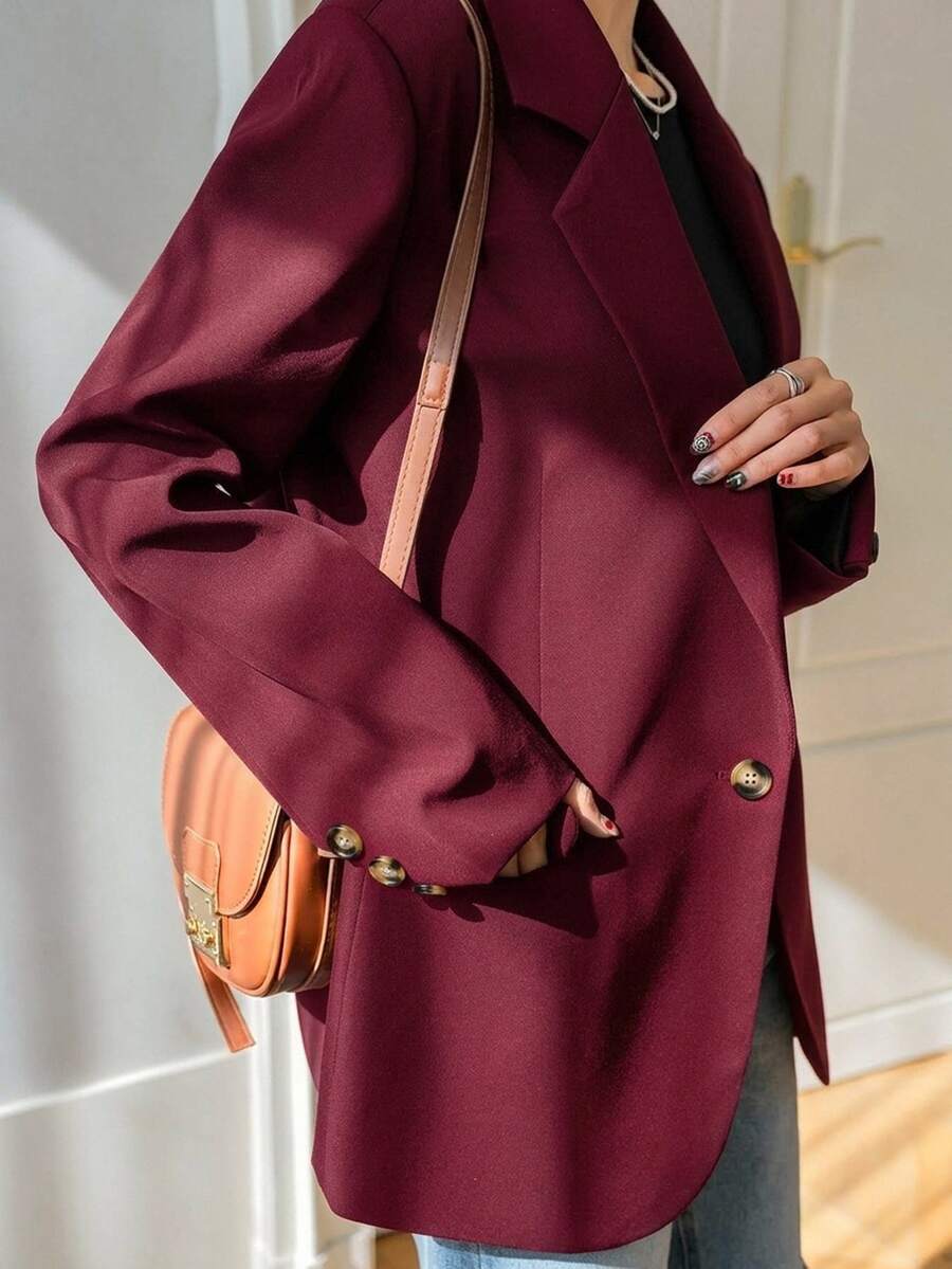 Pimlico Oversized Single Button Notch Lapel Blazer