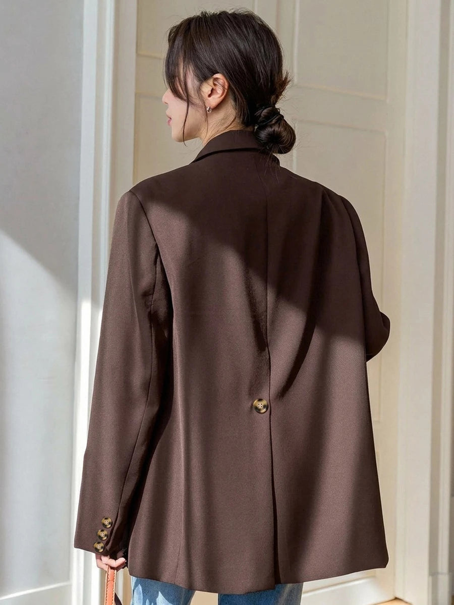 Pimlico Oversized Single Button Notch Lapel Blazer