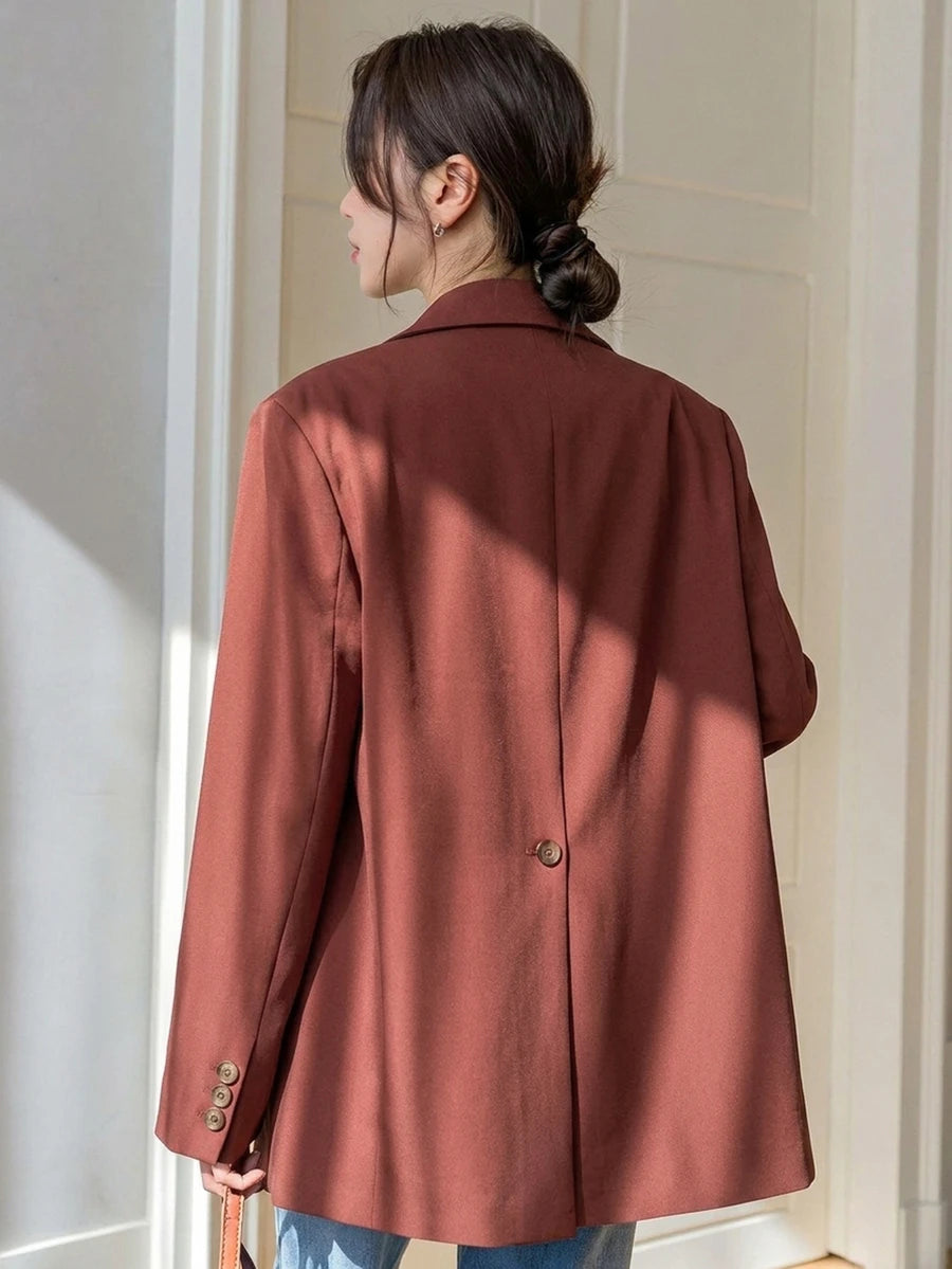 Pimlico Oversized Single Button Notch Lapel Blazer