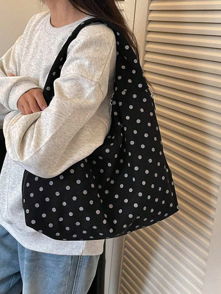 Women's Slouchy Hobo Shoulder Bag, Faux Suede Zip Top Purse for Everyday and Travel