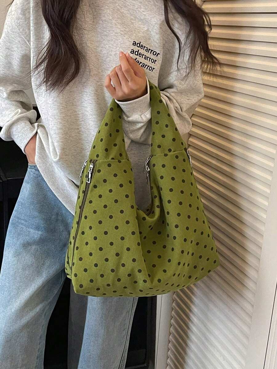 Women's Slouchy Hobo Shoulder Bag, Faux Suede Zip Top Purse for Everyday and Travel