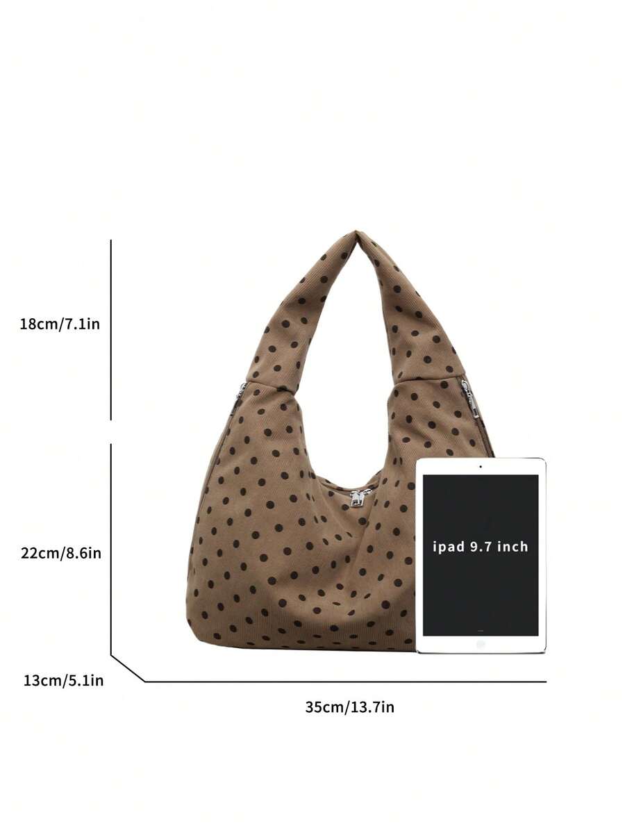 Women's Slouchy Hobo Shoulder Bag, Faux Suede Zip Top Purse for Everyday and Travel