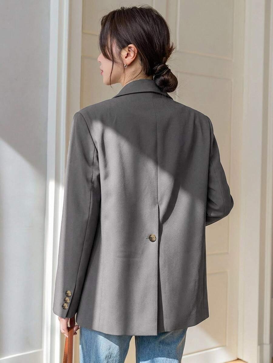 Pimlico Oversized Single Button Notch Lapel Blazer