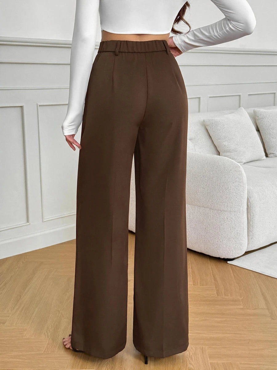 Bergamo Pleated High Waisted Wide Leg Pants