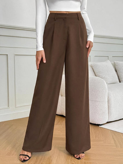 Bergamo Pleated High Waisted Wide Leg Pants