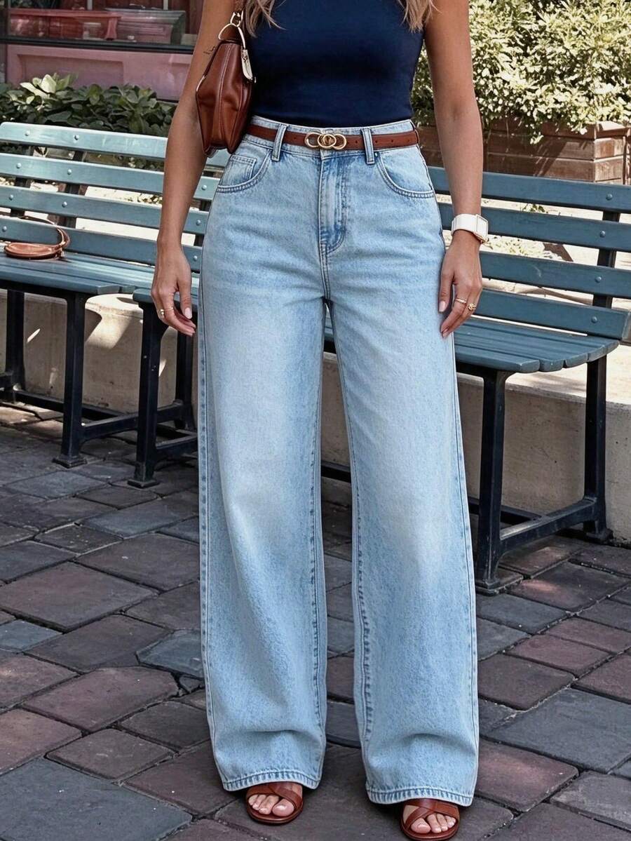 Chelsea Mid Rise Loose Straight Leg Boyfriend Jeans