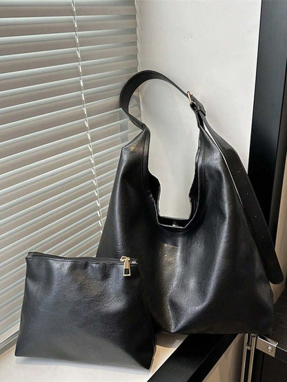 Savannah Large Slouchy Hobo Shoulder Bag with Top Handle